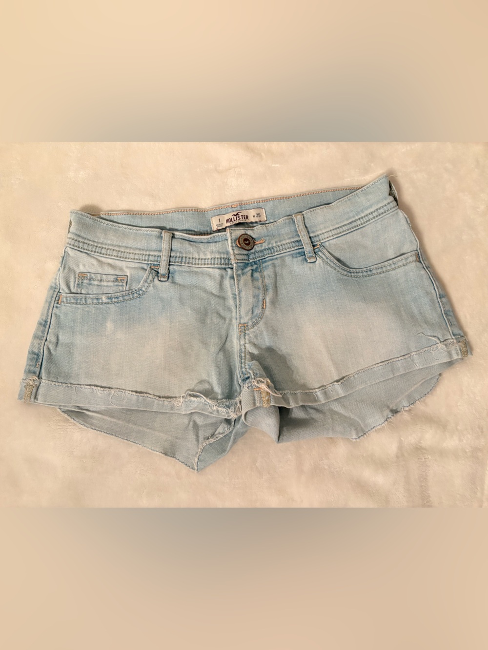 Y2K Hollister washed Denim Cutoff Shorts